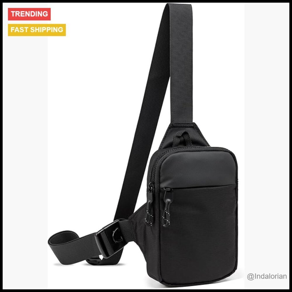 Minimalist Crossbody Sling Bag Casual Utility Chest Phone Bag Travel Workout